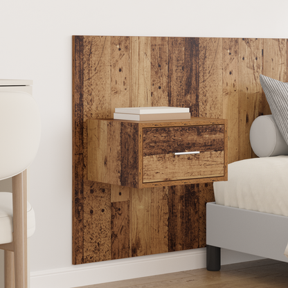 Headboard with Cabinet 3 pcs Old Wood Engineered Wood