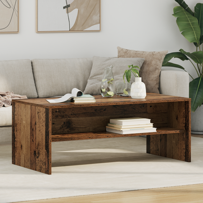 Coffee Table Old Wood 100 x 50 x 40 cm Engineered Wood