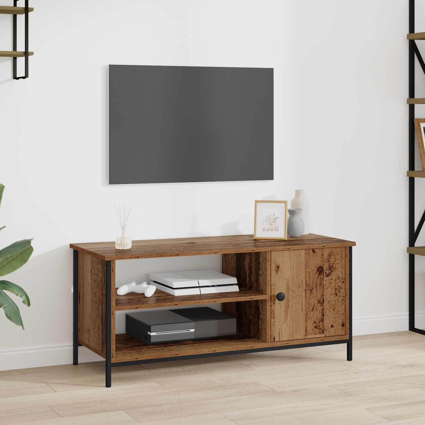 TV Cabinet Old Wood 100 x 40 x 45 cm Engineered Wood