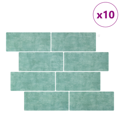 Decorative Stickers 10 pcs Grey Green 29 x 21 cm