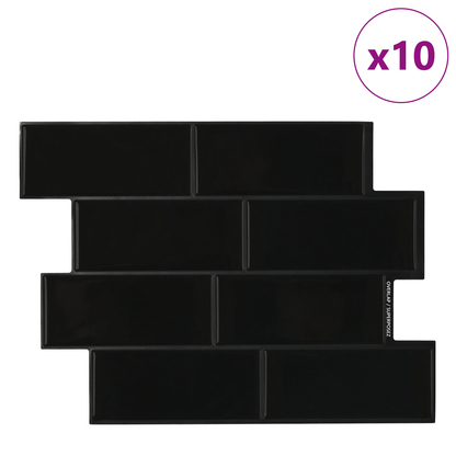Decorative Stickers 10 pcs Black 29 x 21 cm