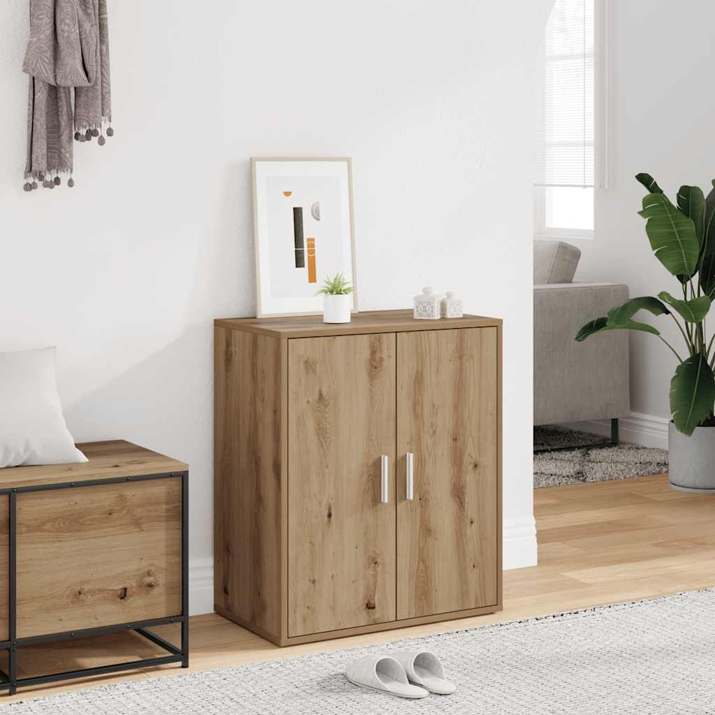 Shoe Cabinet Artisan Oak 60x35x70 cm Engineered Wood