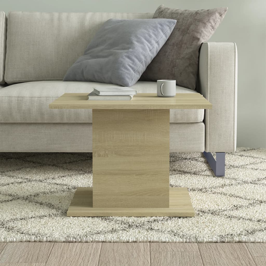 Coffee Table Sonoma Oak 55,5x55,5x40 cm Engineered Wood