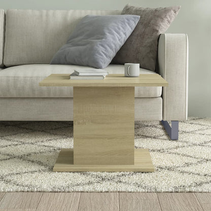 Coffee Table Sonoma Oak 55,5x55,5x40 cm Engineered Wood