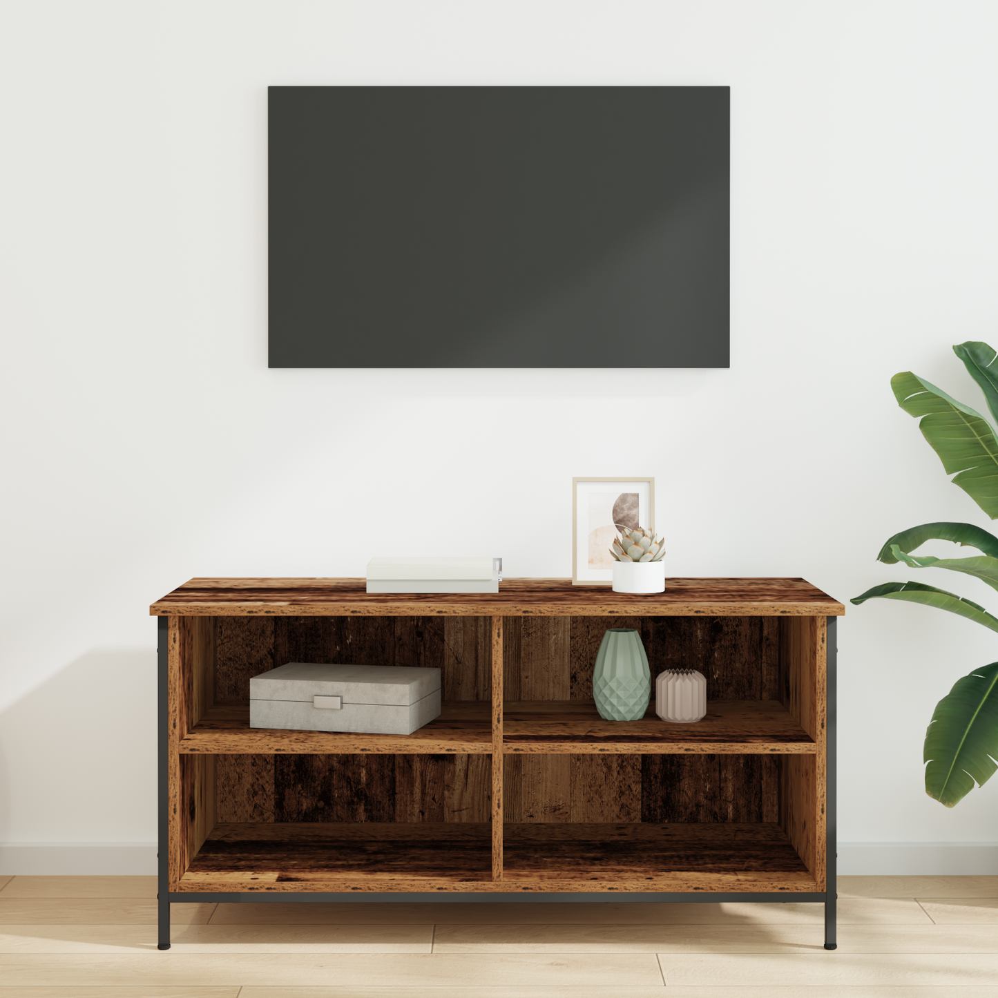 TV Cabinet Old Wood 100 x 40 x 50 cm Engineered Wood