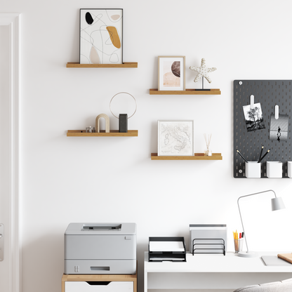 Wall Shelf with Shelf 4 pcs Beige 40 x 9 x 3 cm Engineered Wood