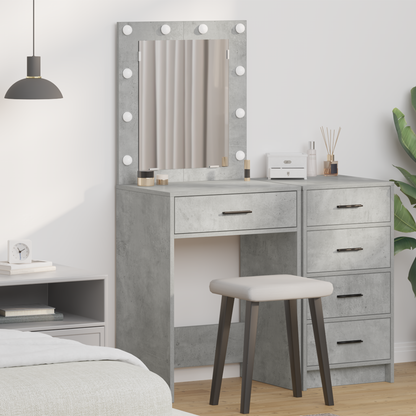 Dressing Table Concrete Grey 50 x 41 x 135 cm Engineered Wood
