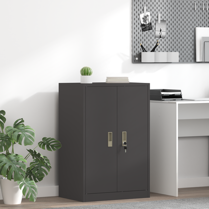 Storage Cabinet Black 60 x 40 x 90 cm Steel