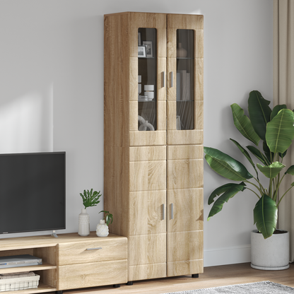 Highboard FLORIN Sonoma Oak 60 x 35 x 182 cm Engineered Wood