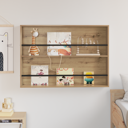 Magazine Rack Artisan Oak 100 x 12 x 70 cm Engineered Wood
