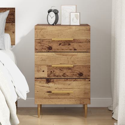 Bedside Cabinet Old Wood 40 x 40 x 66 cm Engineered Wood
