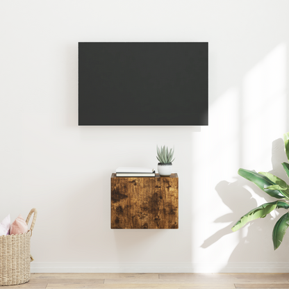 TV Wall Cabinet Smoked Oak 39 x 31 x 29.5 cm Engineered Wood