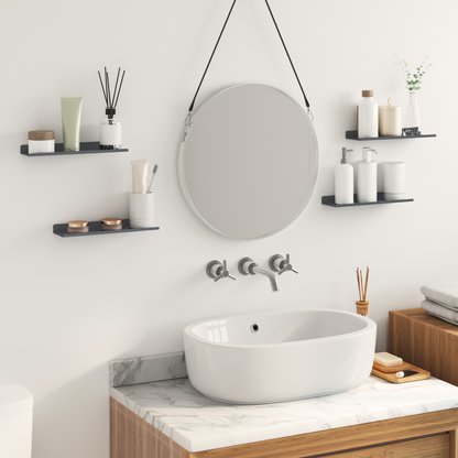 Floating Shelf 4 pcs Anthracite 30 x 9 x 2.5 cm Steel