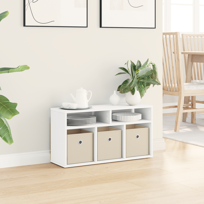 Lowboard with Drawer White 72 x 22.5 x 38 cm
