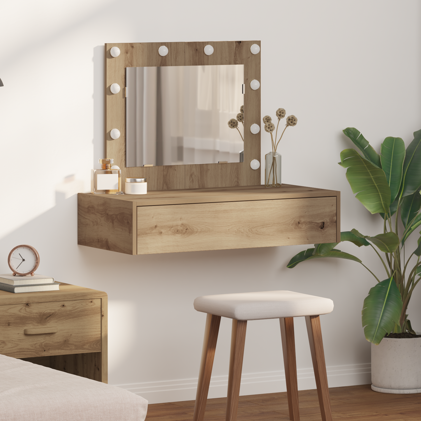 Dressing Table Brown 83 x 40 x 70 cm Engineered Wood