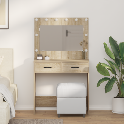 Dressing Table Sonoma Oak 78.5 x 41 x 135 cm Engineered Wood