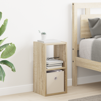 Bedside Table with Drawer 2 pcs Sonoma Oak 25.5 x 22 x 49.5 cm