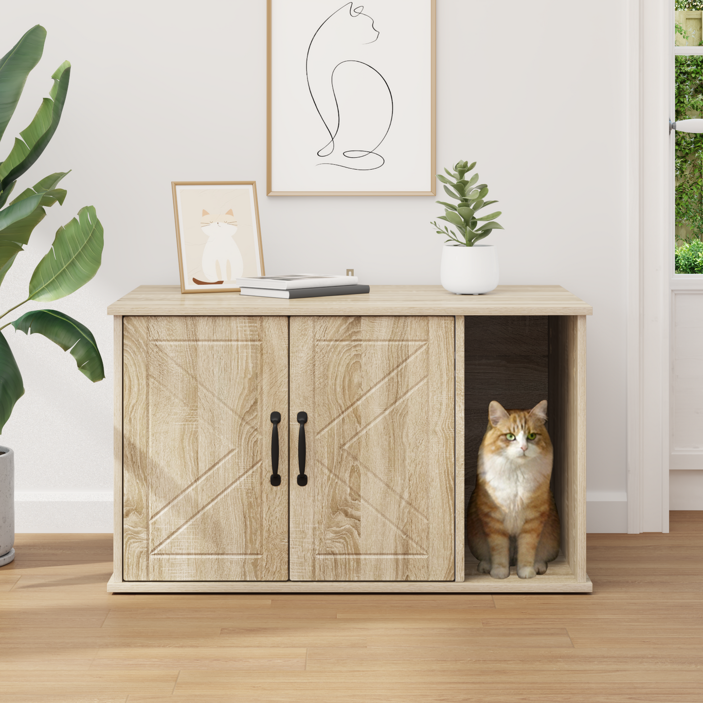 Cat House Sonoma 85 x 55 x 50 cm Engineered Wood