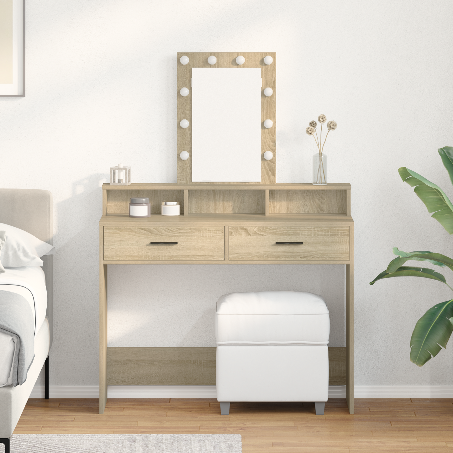 Dressing Table Brown 100 x 41 x 140 cm Engineered Wood