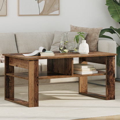 Coffee Table Old Wood 96 x 54 x 44 cm Engineered Wood