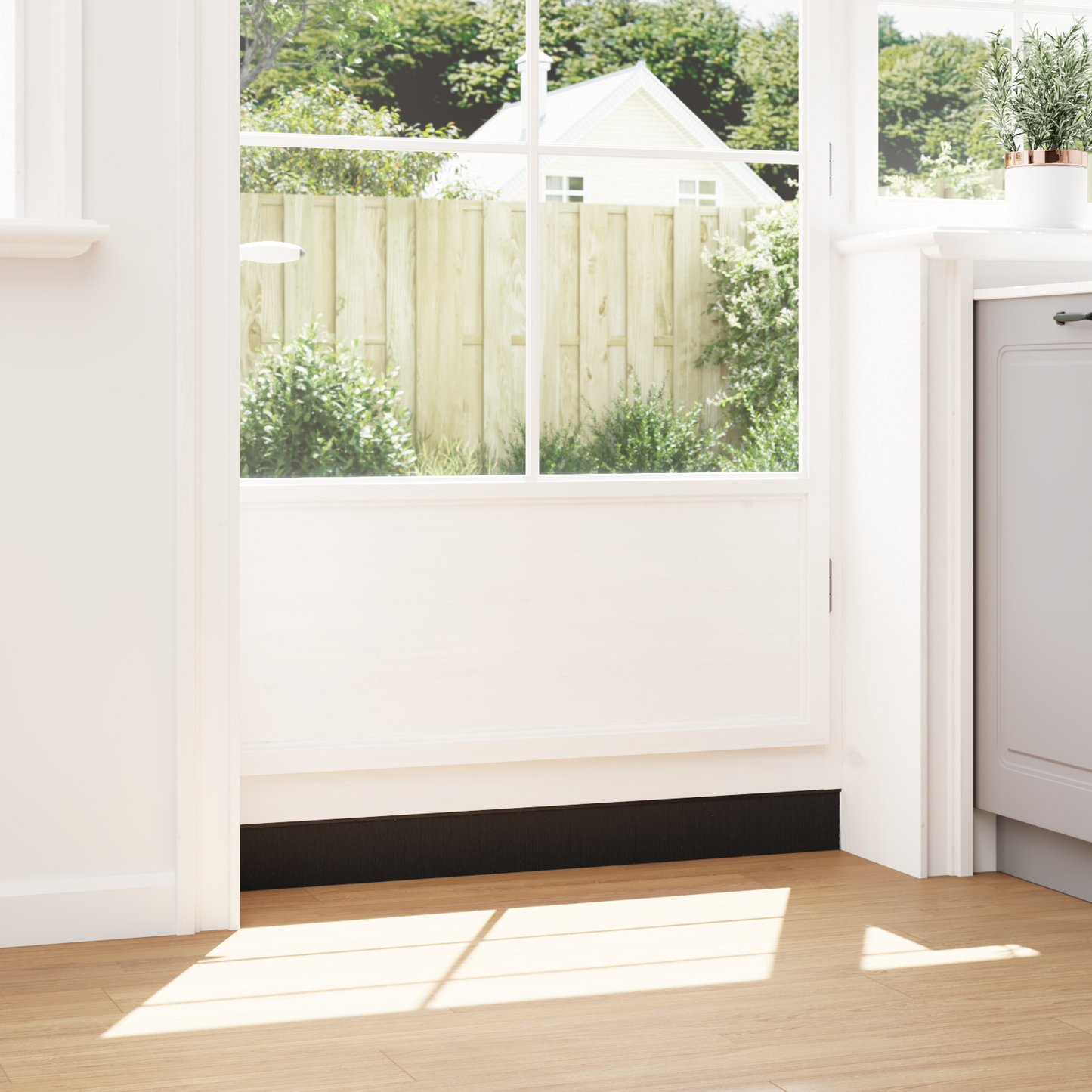 Screw-on Door Brush Seals 12 pcs Black 100 cm Aluminium Alloy