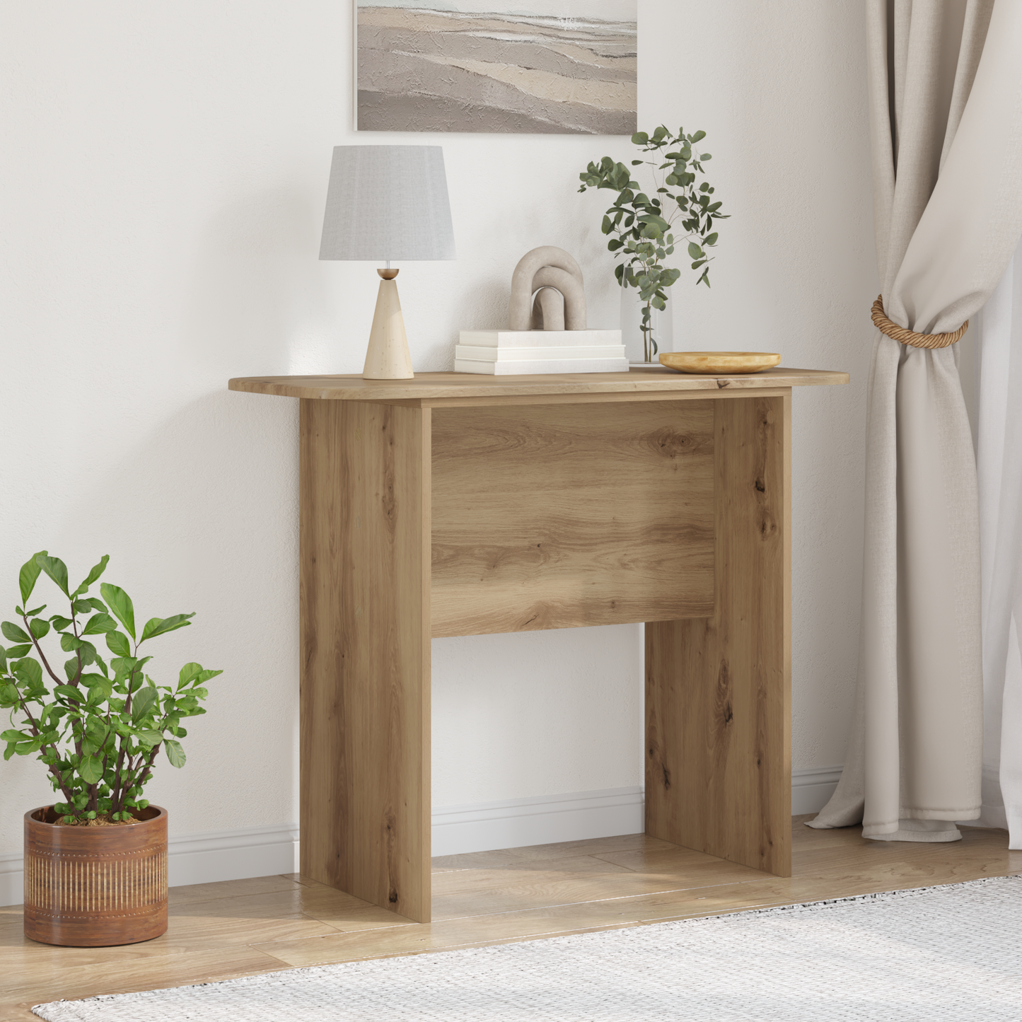Console Table Artisan Oak 93 x 40 x 75 cm Engineered Wood