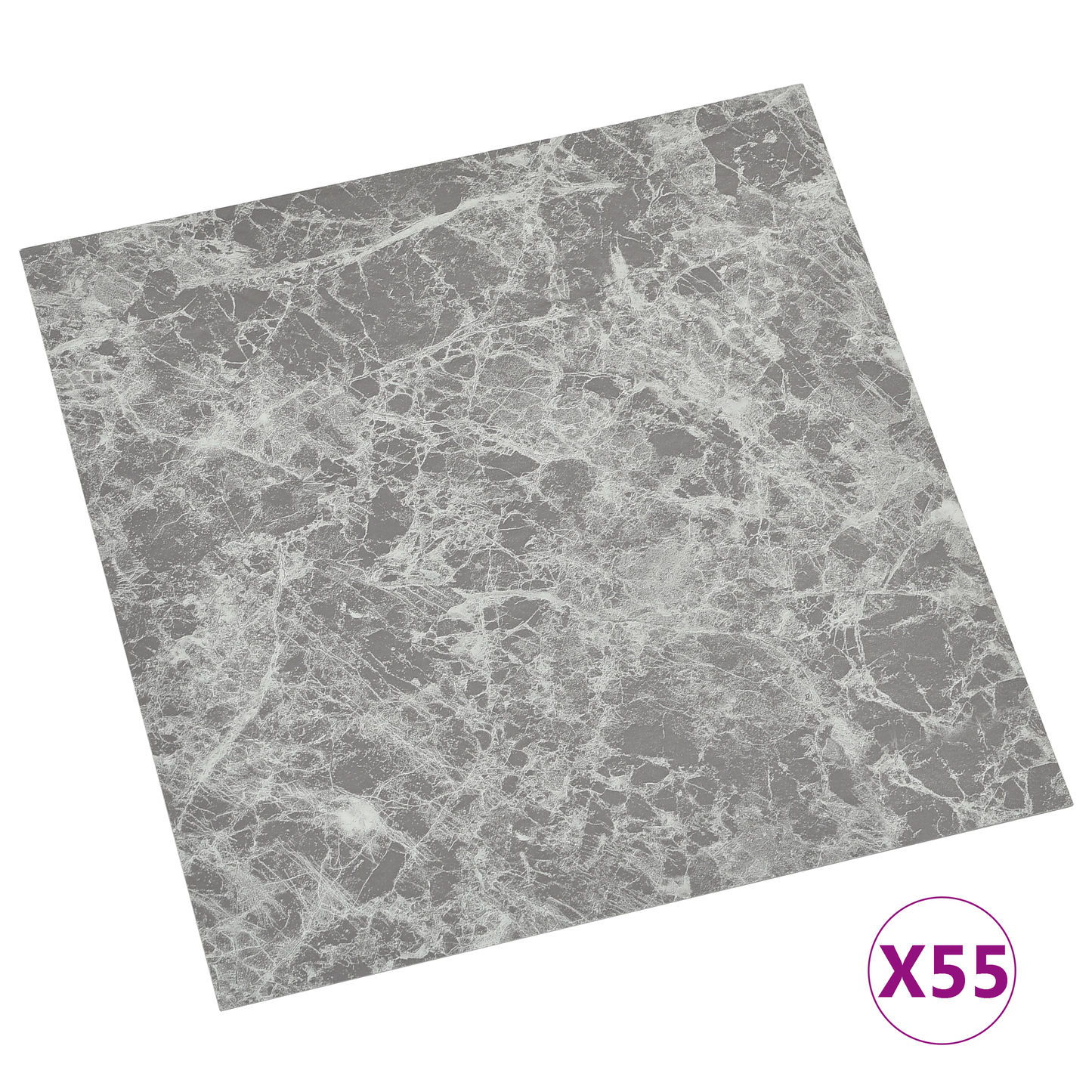 Flooring Planks 5.11 m² 55 pcs PVC Grey