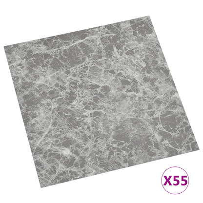 Flooring Planks 5.11 m² 55 pcs PVC Grey