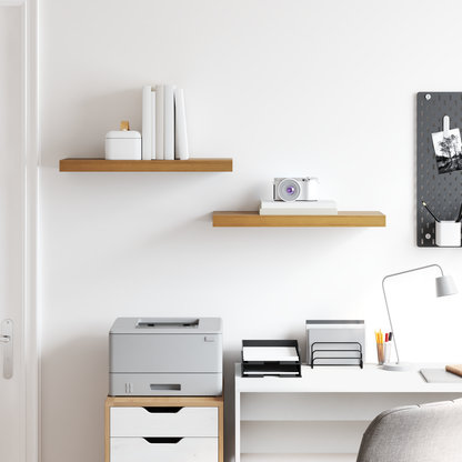 Wall Shelf 2 pcs Brown 60 x 23 x 4 cm Engineered Wood