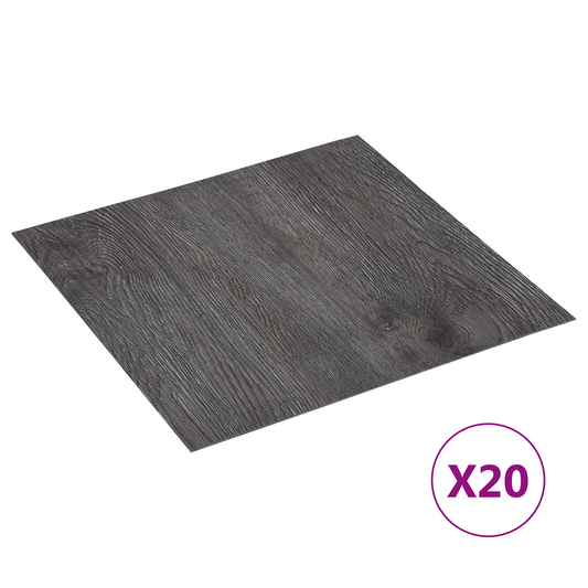 Self-adhesive Flooring Planks 30.5 x 30.5 cm 20 pcs PVC