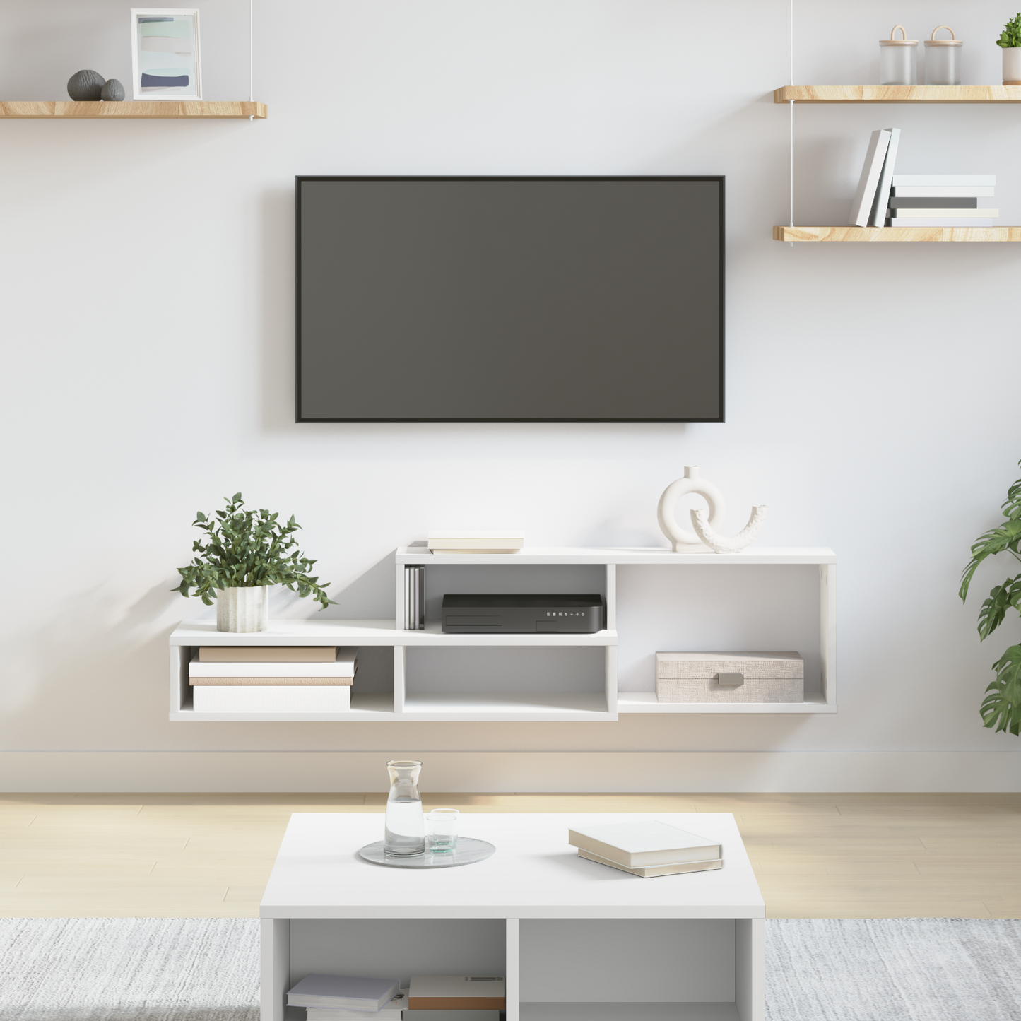 Wall TV Stand 120 x 25 x 28.5 cm Engineered Wood