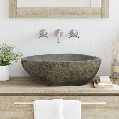 Riverstone basin Light Grey 52 x 40 x 15 cm River Stone