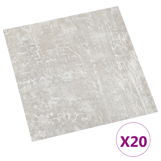 Self-adhesive Flooring Planks 30.5 x 30.5 cm 20 pcs PVC