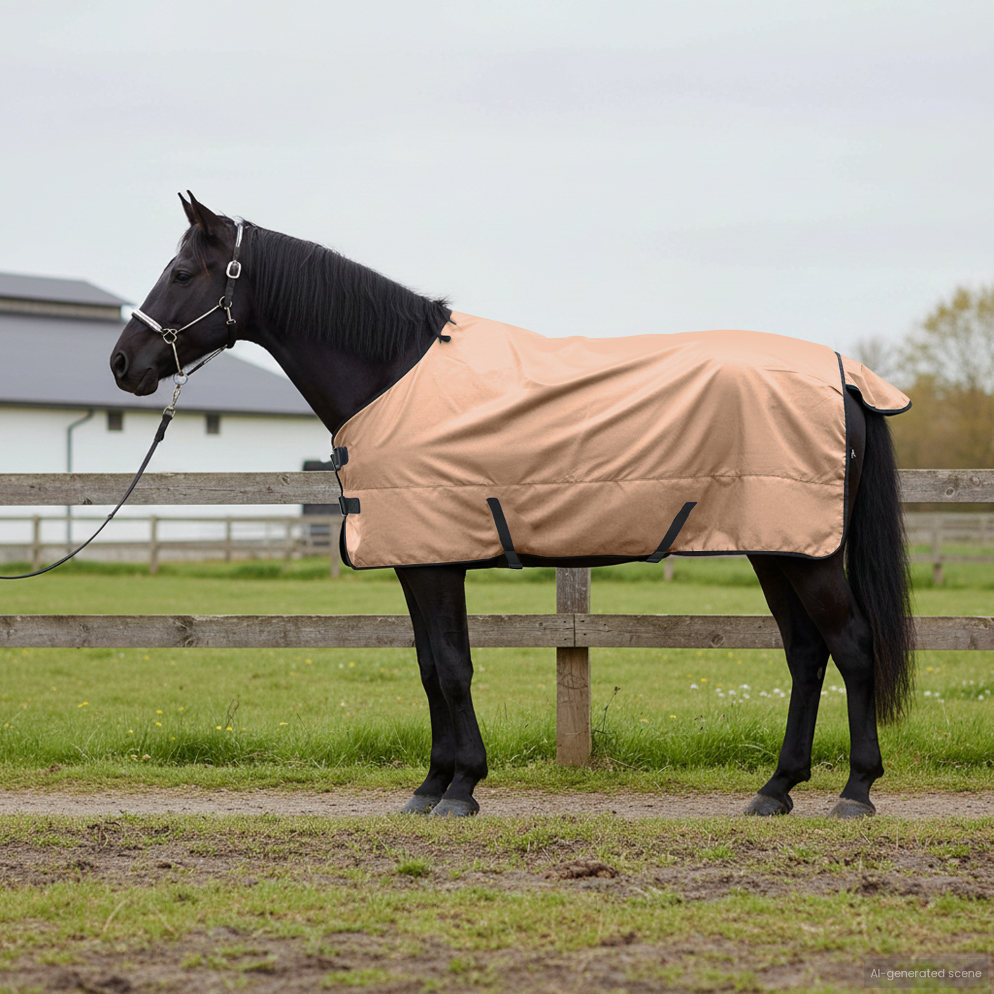 Horse Blanket Cappuccino 145 cm Polyester