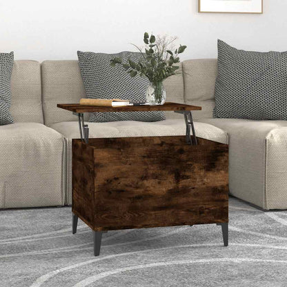 Coffee Table Smoked Oak 60x44,5x45 cm Engineered Wood