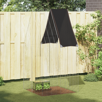 Rabbit Cage Silver 100 x 100 x 210 cm Galvanised Steel