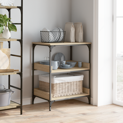 Kitchen Trolley Sonoma Oak 60 x 41 x 80.5 cm Engineered Wood