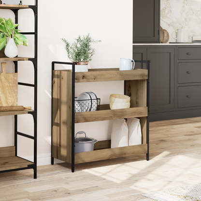 Kitchen Trolley Artisan Oak 70 x 30 x 82 cm Engineered Wood