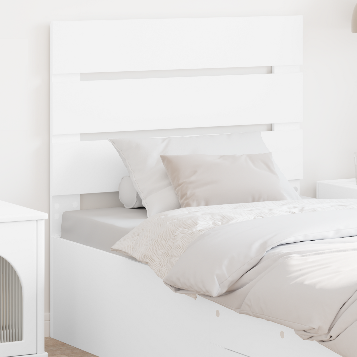 Headboard White Engineered Wood