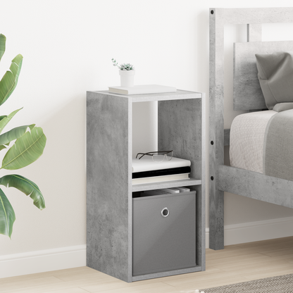 Bedside Table 2 pcs Concrete Grey 30.5 x 27 x 59.5 cm