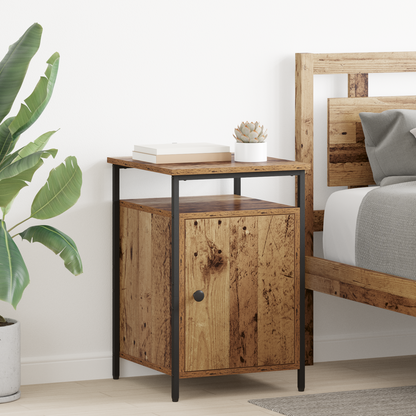 Bedside Cabinet 2 pcs Old Wood 40 x 42 x 60cm Engineered Wood