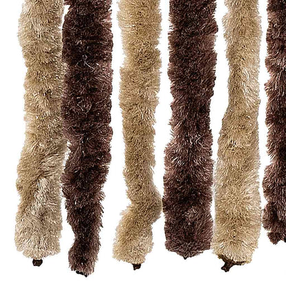 240571 vidaXL Insect Curtain Beige and Light Brown 90x220 cm Chenille