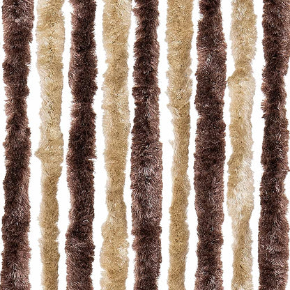 240572 vidaXL Insect Curtain Beige and Light Brown 100x220 cm Chenille
