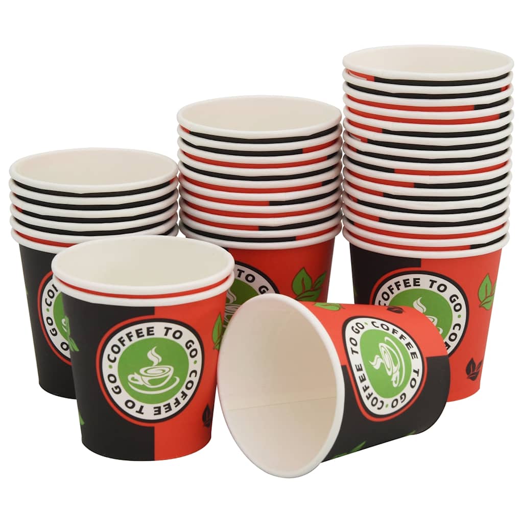 Stack of 1000 pcs Disposable Coffee Cups Paper 120 ml (4 oz) ideal for parties and events.