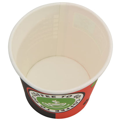 1000 pcs Disposable Coffee Cups Paper 120 ml (4 oz) - perfect for on-the-go beverage solutions.