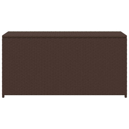 Garden Storage Box Brown 120x50x60 cm Poly Rattan