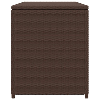 Garden Storage Box Brown 120x50x60 cm Poly Rattan