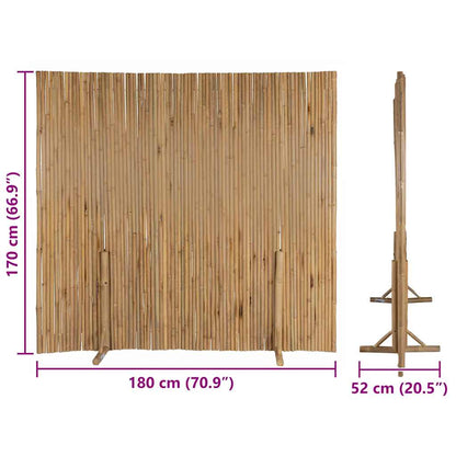 42504 vidaXL Bamboo Fence 180x170 cm