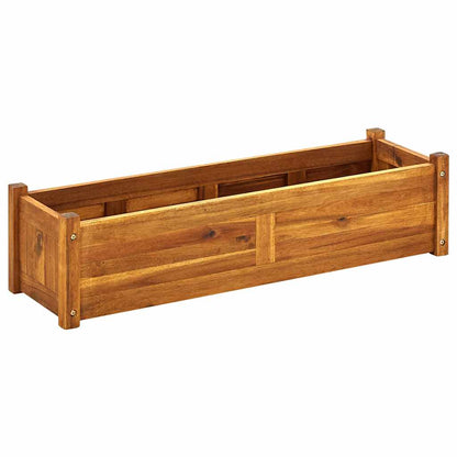 Raised Bed | Brown | Acacia wood | 100x30x25 cm | Durable | Raised Bed