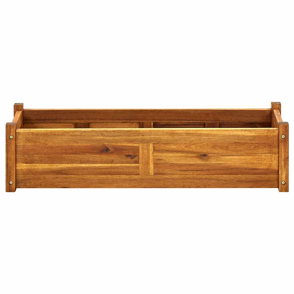 Raised Bed | Brown | Acacia wood | 100x30x25 cm | Durable | Raised Bed